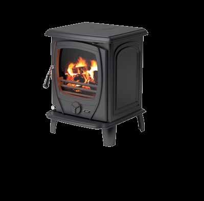MUCH WENLOCK CLASSIC The Much Wenlock Classic is a medium sized solid fuel and wood stove with a nominal heat output of 5.5kW (maximum 8.3kW) with 77% efficiency.