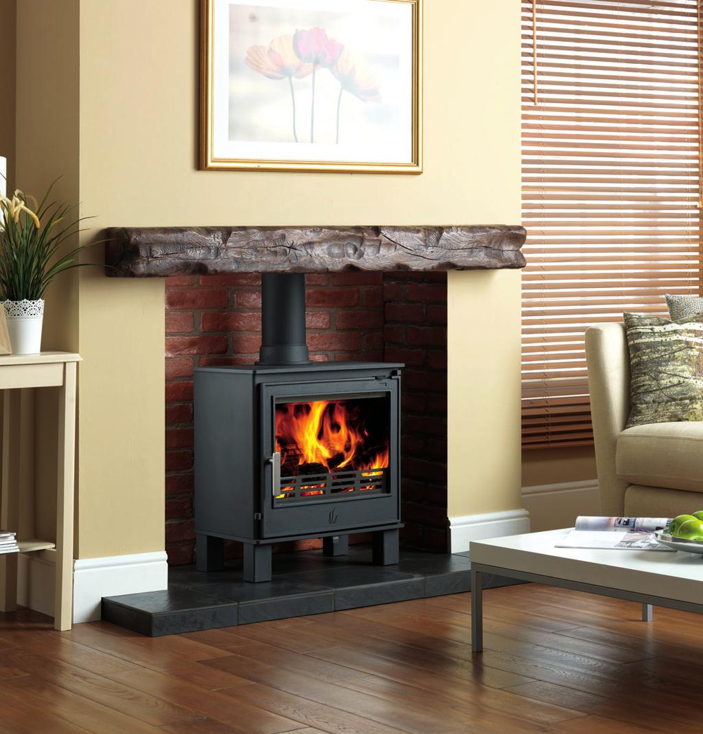 Buxton 7kw The Buxton stove is capable of generating 7Kw of heat to keep larger rooms warm and snug throughout the cold winter months.