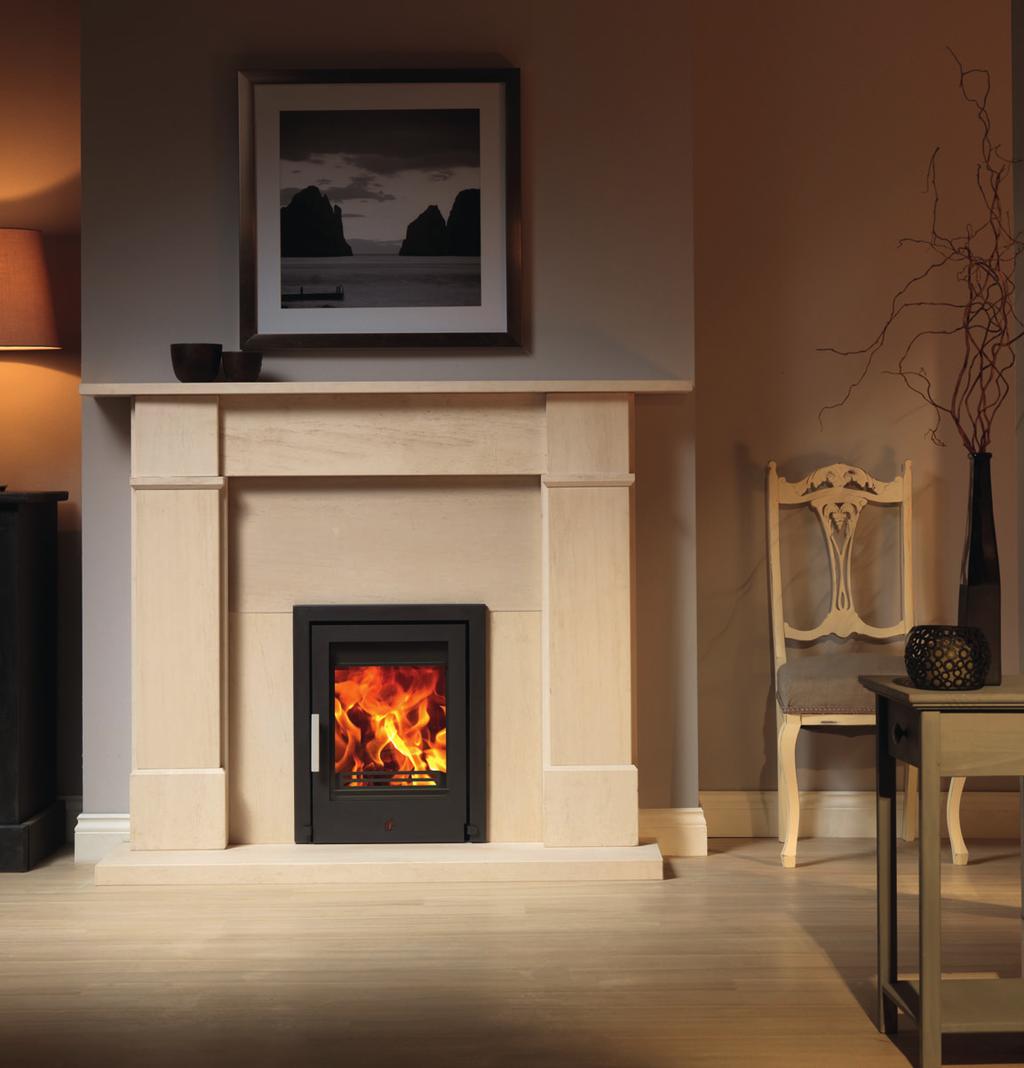 STEEL FIREPLACE INSERT RANGE Tenbury 5kw The Tenbury insert is the perfect solution for enjoying real stove ambience in a standard 16 fireplace opening.