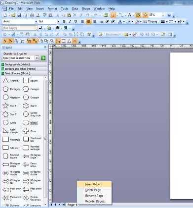 Postavljanje okvira i naslova stranice File