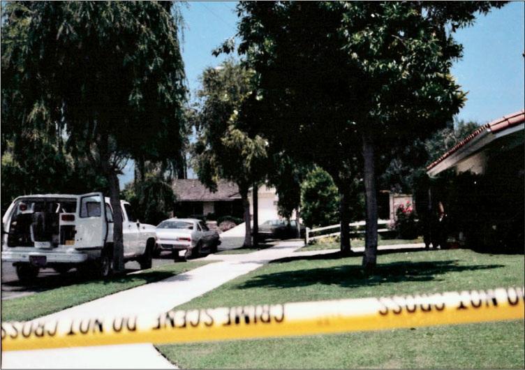 Crime-scene tape cordons off Toltec Way, the quiet Santa Barbara cul-de-sac where Cheri Domingo and Gregory Sanchez were murdered.