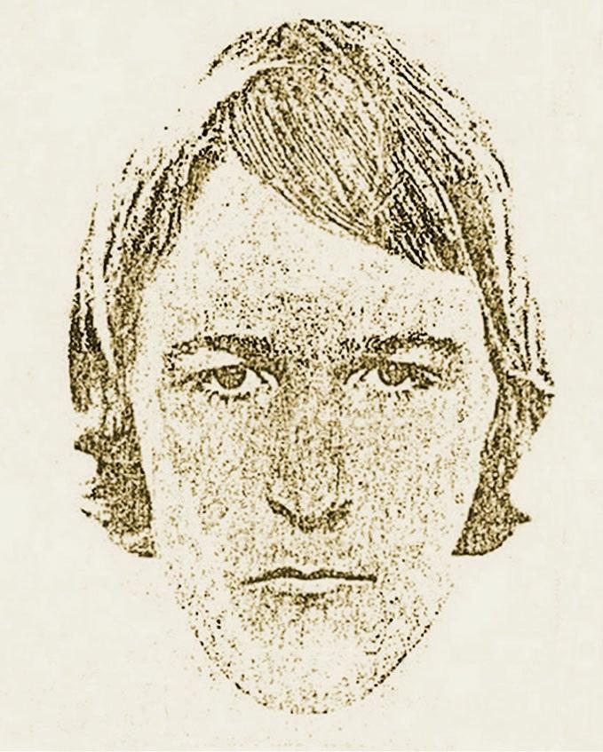 A facial composite of the prowler suspected of shooting Douglas