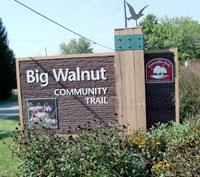 Big Walnut Community Trail 12 miles away from Delaware 2/3 mile walking trail 1) Take Rt. 36 east to Sunbury, Ohio. 2) On Rt.