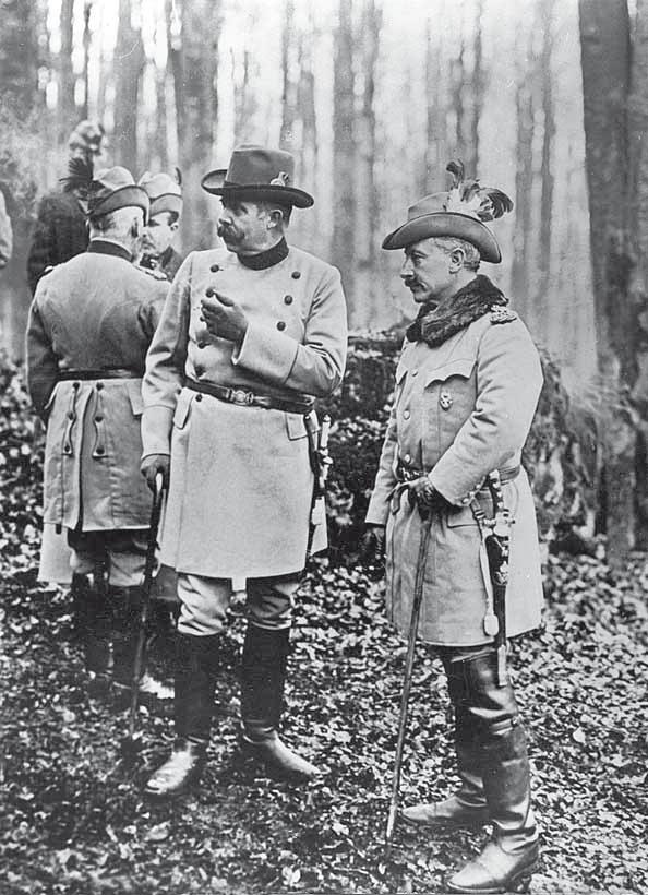 Wilhelm II. und der österreichische Thronfolger Franz Ferdinand haben sich persönlich gut verstanden.