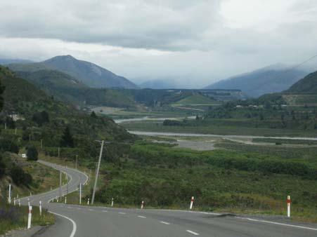 driving up north toward the town of Nelson.