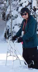 It is a simple design that involves a regular walker being mounted to a pair of skis. The walker ski is designed for those who need help with balance or stability.