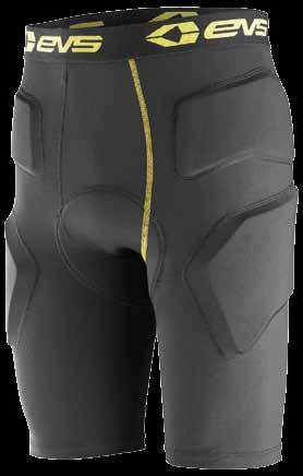 Modular removable impact hip pads for customizable protection Removable impact foam tailbone pad Super soft elastic waistband Low profile chamois pad acts as moisture wicking