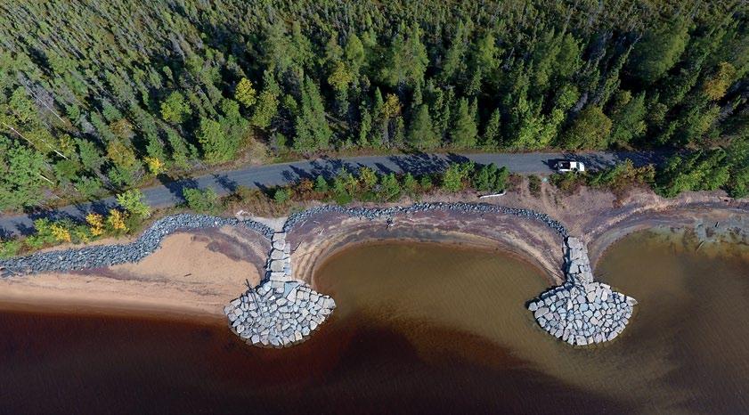 CONSERVE FOR TOMORROW CONSERVATION ISSUES The phenomenon of shoreline erosion at Parc Pointe-Taillon is worrisome.