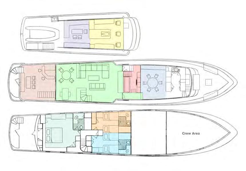 YACHT SPECIFICATIONS Length: 98-29.9m Beam: 20-6.1m Draft: 6-1.