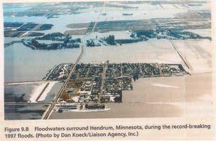 During April 1997, area experienced worst flood