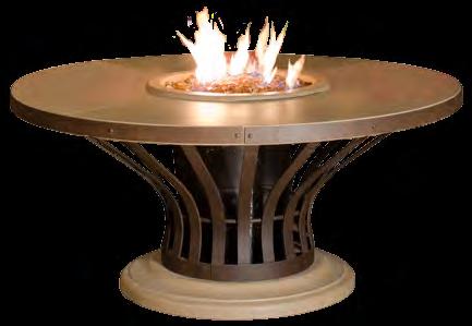 16"h BTU ratings: 120,000 (NG) / 110,000 (LP) Milan Linear Firetables feature a 48" S.