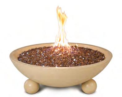 ersailles Fire Bowls feature a low profile design with ball feet, and a wide opening to accommodate more and varied fire media.