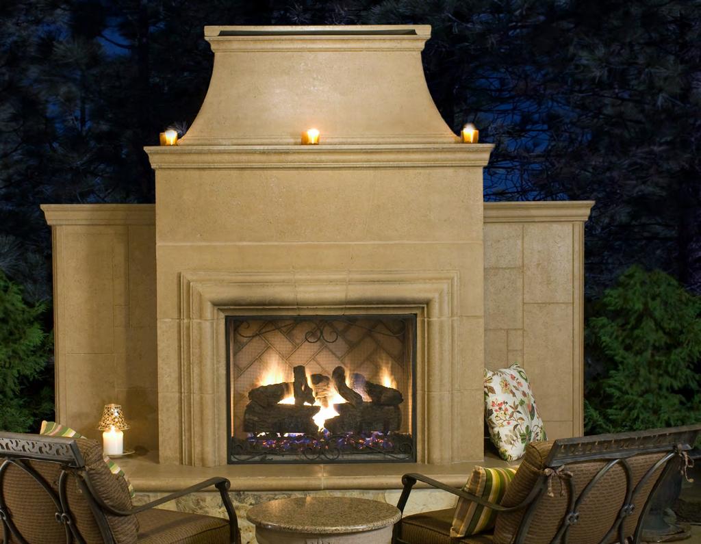 Fireplaces Recessed Option Fireplaces may be ordered with