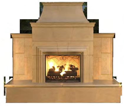 the same style and look of the fireplace.