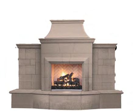 accommodate field cladding in tile, stone or other veneer Most fireplaces available as Vented or Vent-Free All