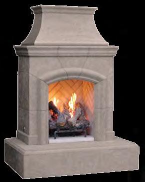 V V V Fireplaces Chica Model shown: 010-11-N-SM-xxC Finish shown: SM, Smoke Dimensions: