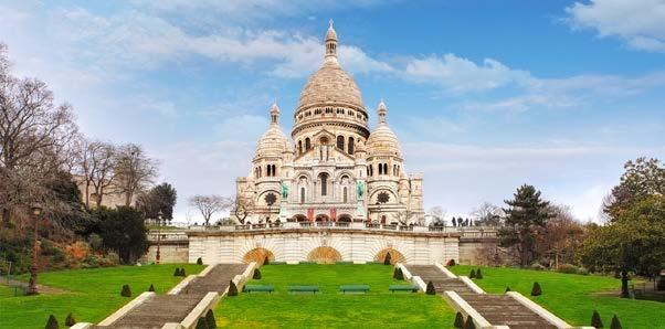DAY TWO PARIS Depart USA (-1 Day) Arrive in Paris, France Check into hotel Visit Montmartre and Sacre Coeur Welcome Dinner