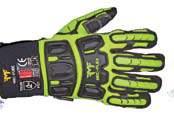 The raised PVC dots absorb the wear away from the base material and extends the life of the glove.