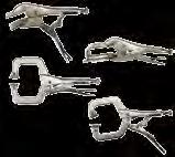Pliers 4-Piece Curved Jaw Locking Pliers w/wire Cutter Sets 4" L (TJZ090), 5" L (TJZ091), 7" L (TJZ092), 10" L (TJZ093) Model No.