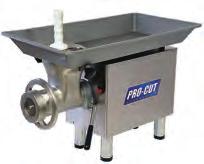 Powerful motor with a high capacity, suited for large butcher shops, large restaurants, meat processing factories, etc.
