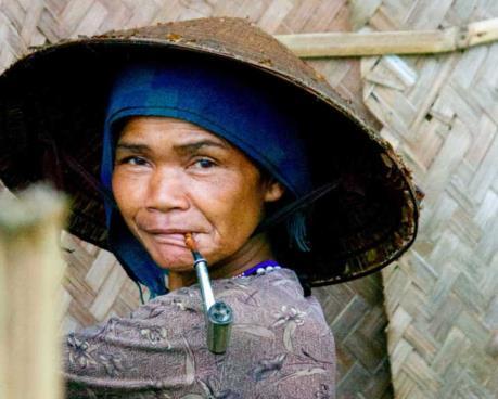 DAY 7 / SAT 11 MAR / A LUOI - HUE Woman of Pa Co indigenous tribe living in western areas of Hue and Quang Tri Province, near the Lao border. 7:30 a.
