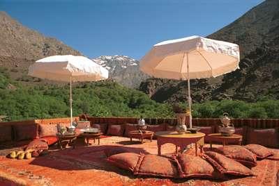 La Kasbah du Toubkal 2000 with the finest roof top views in North Africa this is