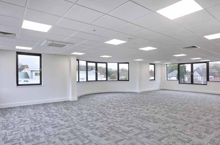 SECIFICATION y New air conditioning y New suspended ceilings with recessed LED lighting throughout y Full access raised floors y Double glazing y New carpeting