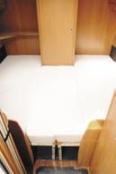 adult to stretch out on the right hand side of the caravan. here s a very nice amount of storage space under the bed.