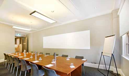 day Watsons Bay Conference Room Our Conference Room is a versatile space which can facilitate up to 20 guests boardroom style or 36 guests in a theatre format.