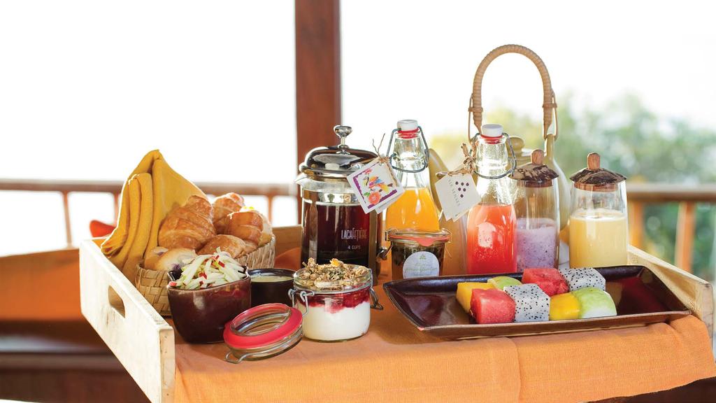 14 BREAKFAST IN BED Surprise your special someone with breakfast in bed. A sumptuous morning meal is the perfect way to start your day in your own private sanctuary.