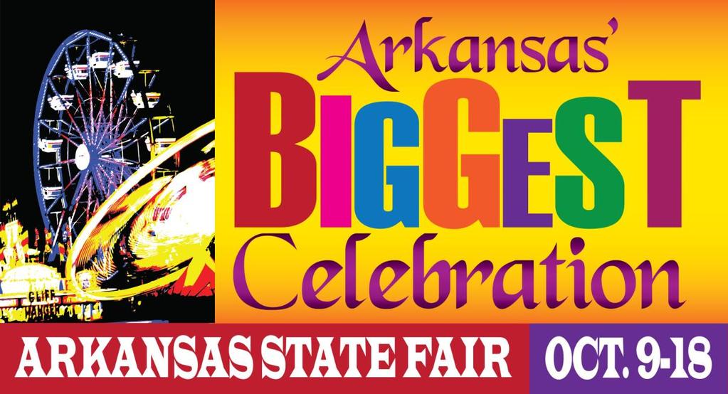 ARKANSAS LIVESTOCK SHOW ASSOCIATION CREATIVE ARTS DEPARTMENT 2015 ARKANSAS STATE FAIR CREATIVE ARTS EXHIBITOR HANDBOOK JUNIOR YOUTH DIVISIONS Age 9 through 13 Arkansas State Fair Creative Arts 2600