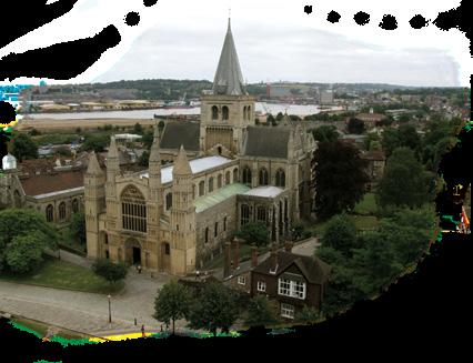 Gundulf, consecrated Bishop of Rochester in 1077, was responsible for the building of the cathedral we see today and the first stone castle to defend the town and the River Medway.