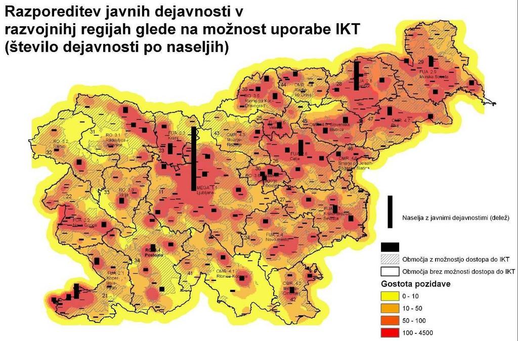zgovorno prikazuje rezultat procesa centralizacije dejavnosti v Ljubljani, ki se je odvil v letih po osamosvojitvi Slovenije.