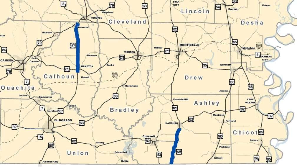 Highway 167 Widening Hampton Scheduled: 2016 $10 million Highway 167 Widening Hwy 79 - South Scheduled: 2018 $30 million Highway 167 Widening Hwy 274 - North Scheduled: 2018 $45 million Highway 167