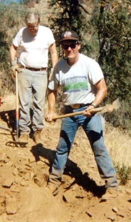 In 1993 the California Youth Authority (CYA) crews brushed the old mounted patrol trail.