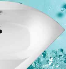 VANIOS STABILUMĄ UŽTIKIRINA ERDVUS RĖMAS Rėmas su reguliuojamomis kojelėmis užtikrina vonios stabilumą palengvina montavimą.