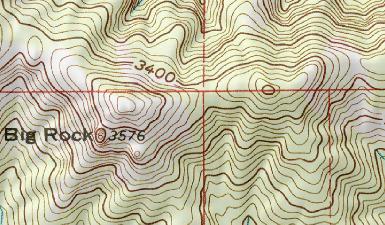 Ridge Spurs Figure 11: U-shaped contours on a ridge and spurs What is the contour interval for this map? 8.