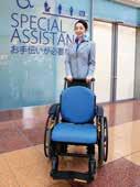 Facility Legacy of Diversity Facility-related initiatives for responding to the needs of diverse customers include the use of plastic wheelchairs morph that help passengers move easily around