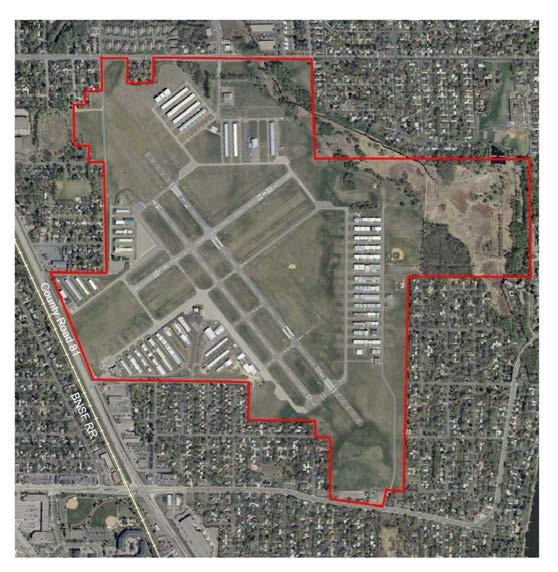 Based Aircraft 433 412 404 401 Operations 79,350 72,651 75,172 77,791 Land Area 1,900 Acres Source: MAC, 2014 Airport Discussion: Anoka County- Blaine Airport is located in the southern part of Anoka
