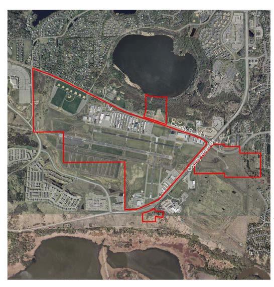 Figure 9-7: Flying Cloud Airport Flying Cloud Airport Airport Data: Existing (2012) 2020 2025 2030 Based Aircraft 403 423 425 433 Operations 84,773 74,126 76,334 78,634 Land Area 543 Acres Source: