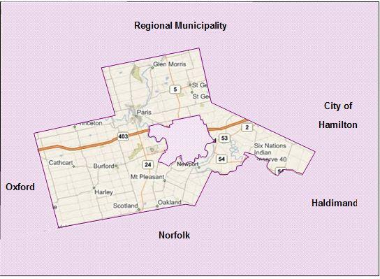 1.3 Study Area The County of Brant is a predominantly rural single-tier municipality in Southern Ontario with a population of approximately 36,700.