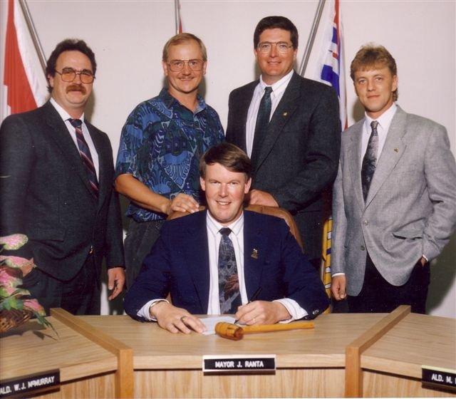 Mayor John Ranta & Council 1992/93 Wyatt