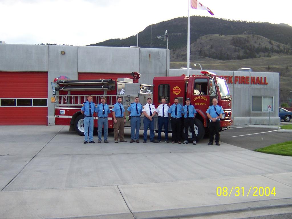 Our Volunteer Firemen in front of
