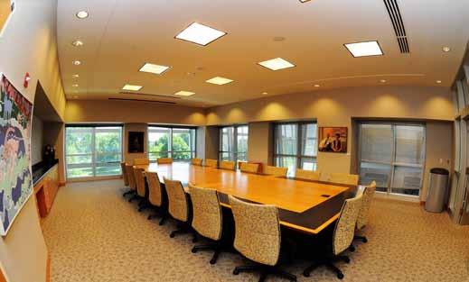 or Foundation Conference Room This elegant meeting space houses built-in audio visual and views of the downtown canal and Military Park.