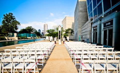Ceremonies If you would like to have your ceremony at the museum, you may pick from the following locations: Ball Family Terrace