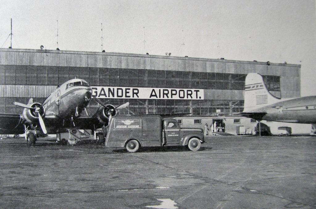 (Trans Canada Airlines DC-3) Shell Oil Company tended to have the contracts to refuel European airlines, while the American airlines generally favoured Standard Oil companies (Intava and Imperial