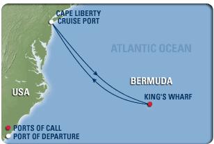 5-Night Bermuda: Sailing Saturday, June 14,