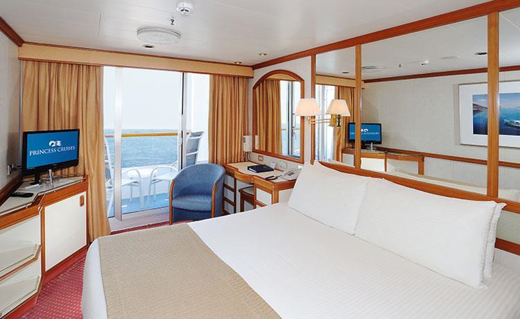 Some staterooms also have pullman beds to accommodate 3rd and 4th passengers Balcony The spacious 222 square foot