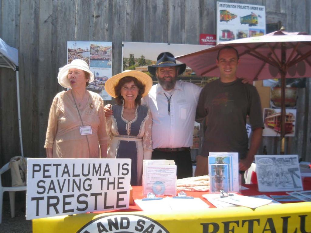 Petaluma Trolley is working to inspire the restoration of the trestle and