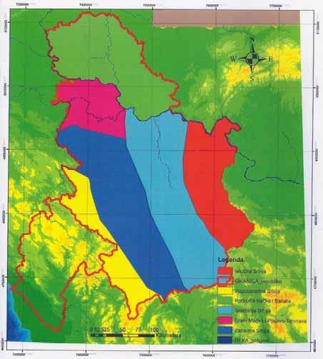 Geotectonic/geomorphological/ hydrogeological units: Dinarides (SW Serbia) and Carphatobalkanides (E. Serbia) - extremely karstified limestones; Šumadija-Kosovo belt (W.